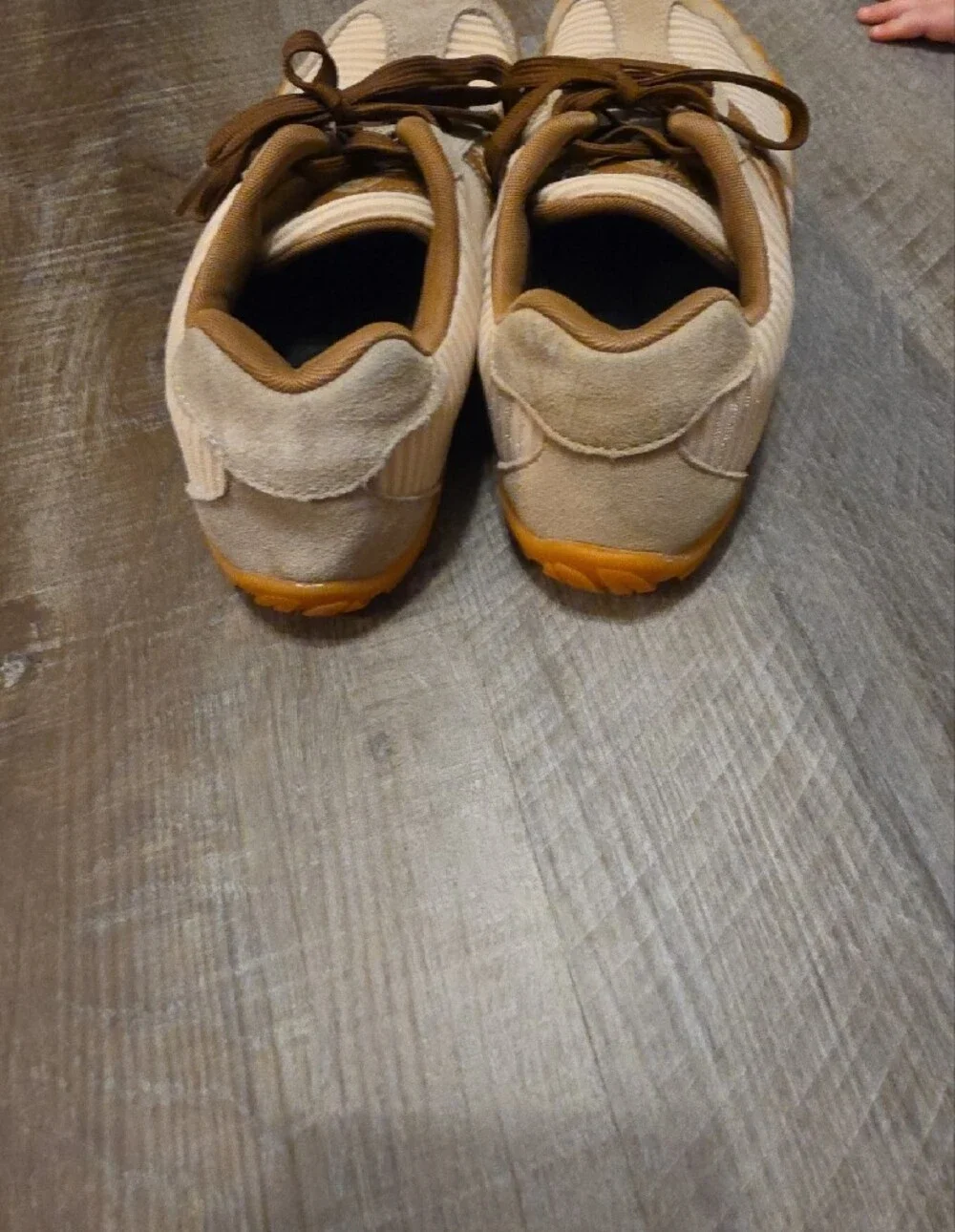 Kids Brown and Tan Sneakers - Lightweight Casual Shoes